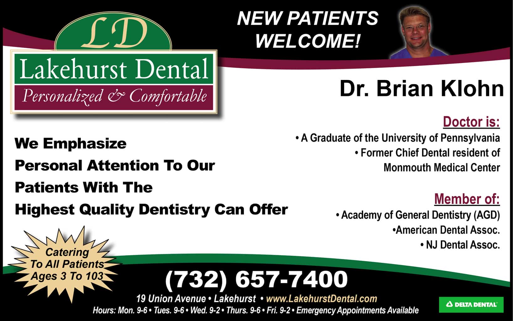 Lakehurst Dental Jersey Shore Online
