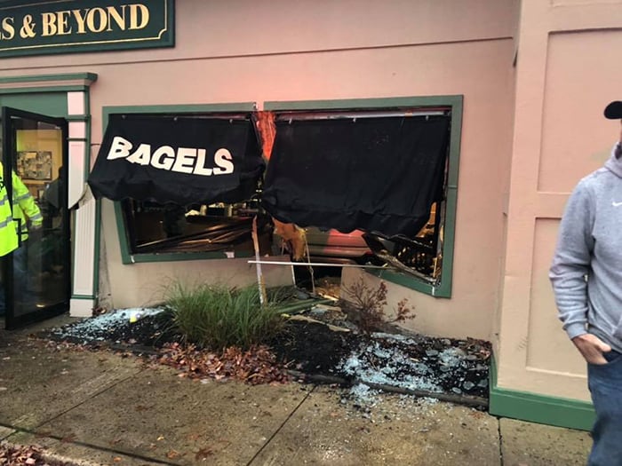 Car Collides With Bagel Shop - Jersey Shore Online