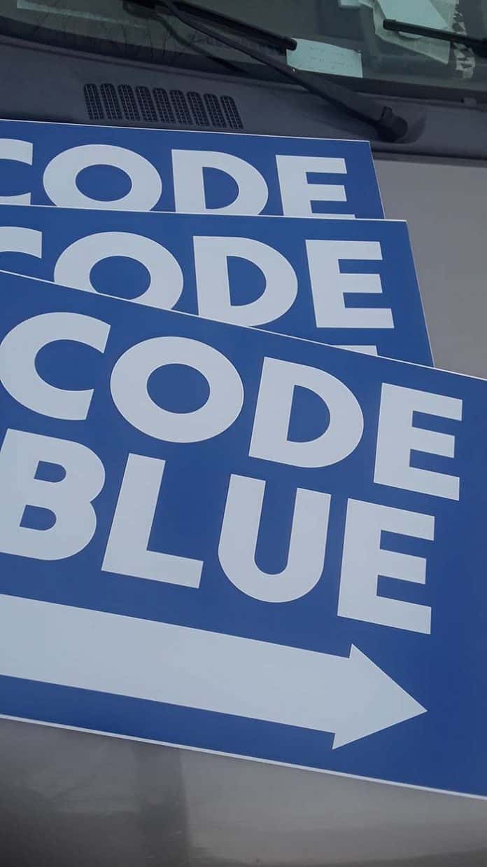 The county has declared a Code Blue. (Photo courtesy Paul Hulse)