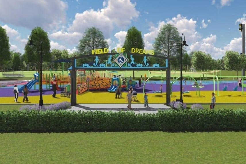 These renderings show what Field of Dreams might look like. (Photo courtesy Field of Dreams)