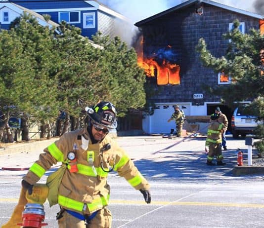 A fire tore through a Holgate home Thursday. (Photo courtesy Arthur McLaughlin)