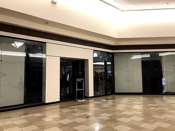 Some shops inside the Ocean County Mall are currently vacant. (Photo by Chris Lundy)