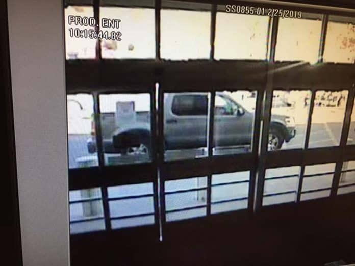 Surveillance footage shows the pick-up truck. (Photo courtesy Manchester Township Police)