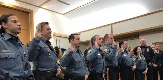 Toms River Auxiliary Police. (Photo by Chris Lundy)