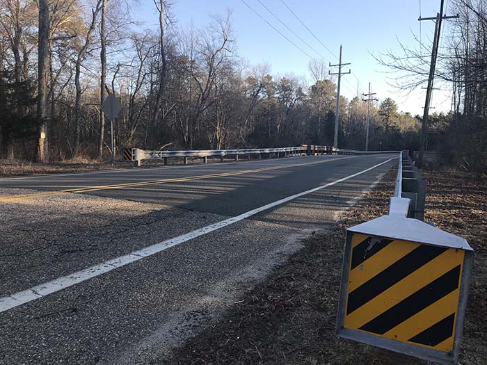 The other bridge is on Ridgeway Boulevard, which links Ridgeway Road (otherwise known as Route 571) to a Y-shaped intersection with South Hope Chapel Road, just north of Route 70. (Photo by Chris Lundy)