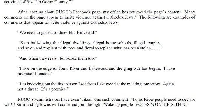 An excerpt from the April 5, 2019 letter from the Division on Civil Rights to Facebook.