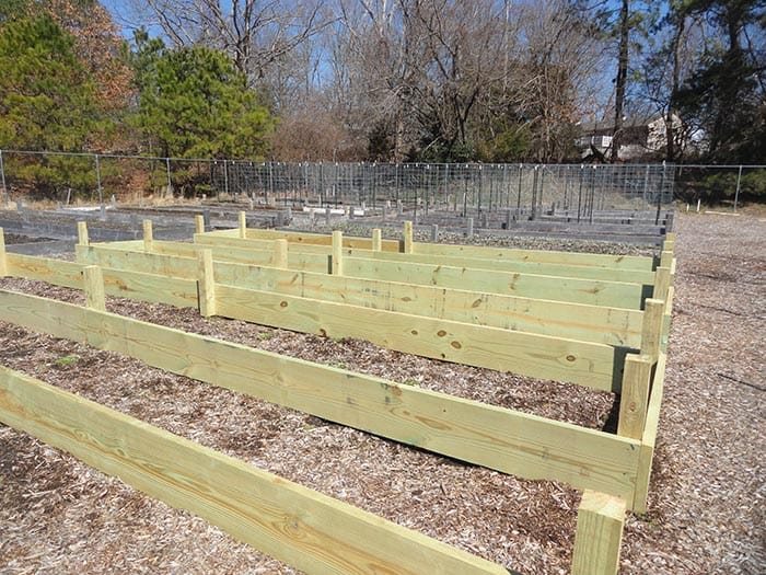 Volunteers have been getting the Wrangle Brook Community Garden ready for planting. (Photo by Patricia A. Miller)