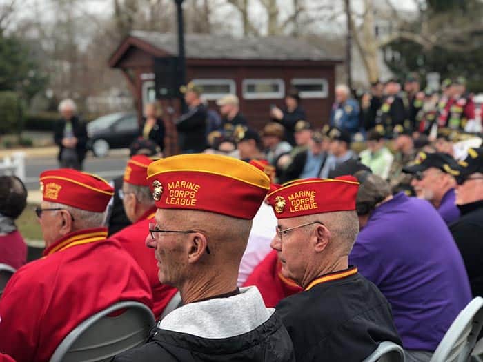 There were members of various veteran groups in the audience at the March 29 ceremony. (Photo by Kimberly Bosco)