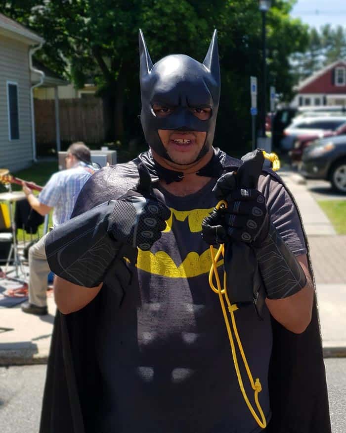 Batman took a break from Gotham City to visit Plumsted Township and enjoy New Egypt Day on May 18. (Photo courtesy Plumsted Township)