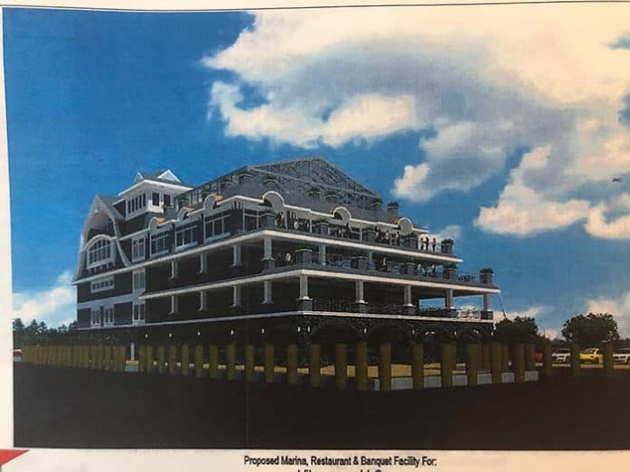 This rendering shows what Vilamoura, LLC has in mind for the site. (Photo by Judy Smestad-Nunn)