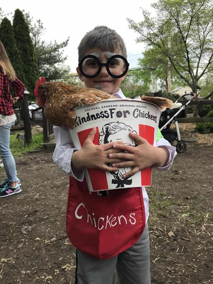 Kindness For Chickens is the Colonel’s Secret Recipe. (Photo by Chris Lundy)