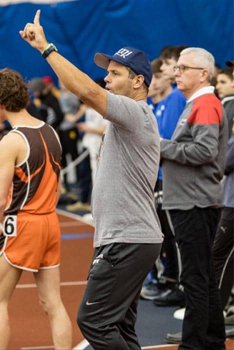 Jack Boylan signals his Mariners. (Photo courtesy Toms River High School North)