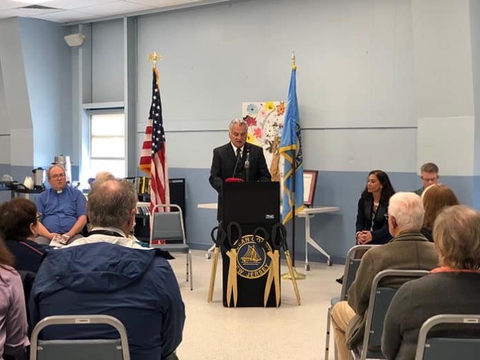seniors 4 700 Freeholder Joseph H. Vicari, Chairman of the Office of Senior Services, is an advocate for the senior population in Ocean County, providing the opening remarks at the ceremony. (Photo by Kimberly Bosco)