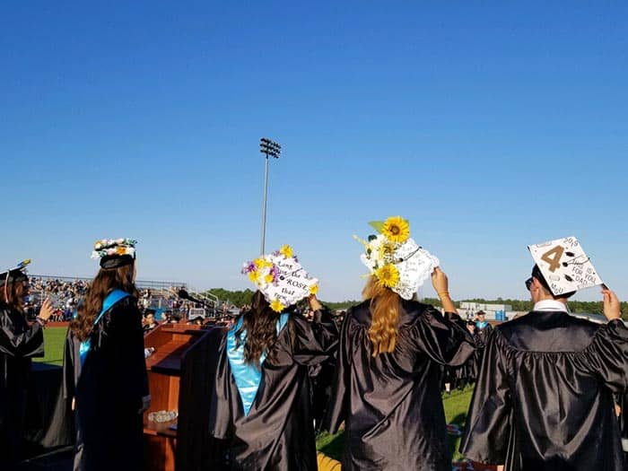 The Class of 2019 celebrates the end of their high school careers. (Photo courtesy Southern Regional School District)