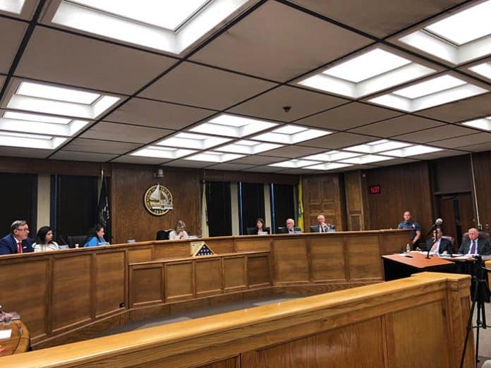 The Township Council listened to residents during the meeting. (Photo by Judy Smestad-Nunn)