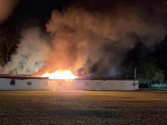 The cause of the fire is still under investigation. (Photo courtesy Howell Township Police Department)