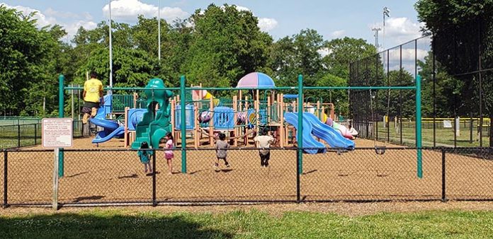 Jackson playgrounds including its roller hockey park are seen during a recent sunny day. (Photo by Bob Vosseller)