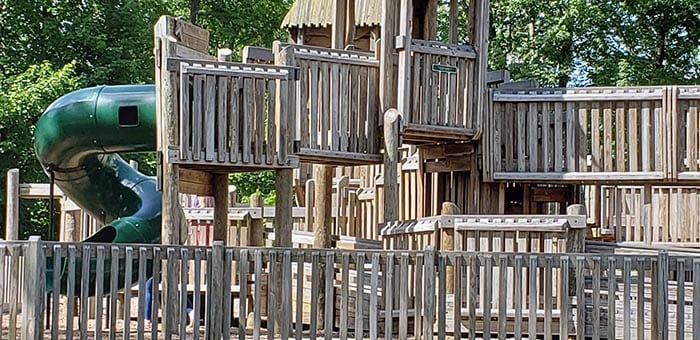 Jackson playgrounds including its roller hockey park are seen during a recent sunny day.  (Photo by Bob Vosseller)