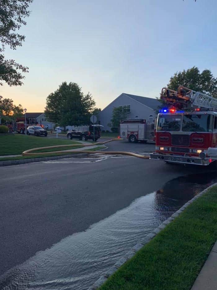 On Monday at 7:30 p.m., Barnegat Station 11 and Stafford Station 47 arrived at the home to see light smoke coming from the rear of the home. (Photo reader submitted)