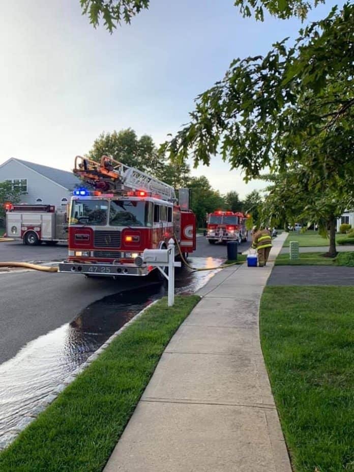 On Monday at 7:30 p.m., Barnegat Station 11 and Stafford Station 47 arrived at the home to see light smoke coming from the rear of the home. (Photo reader submitted)