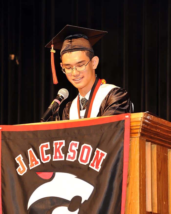 Jackson Memorial High School valedictorian Ceon Sun, (Photo courtesy Jackson Township School District)