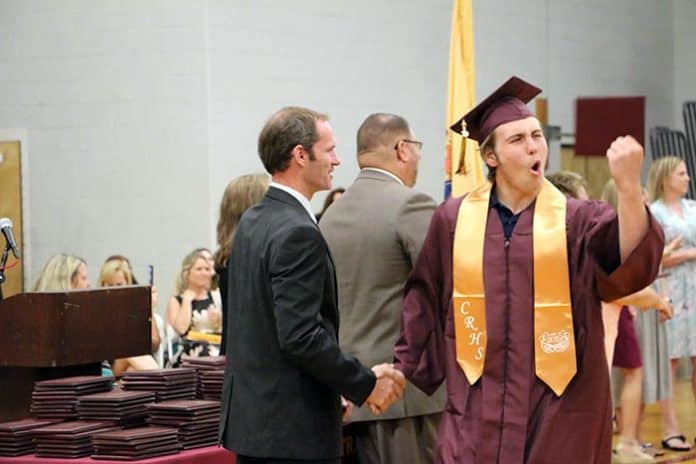 Somebody's happy to be graduating. (Photo courtesy Central Regional School District)
