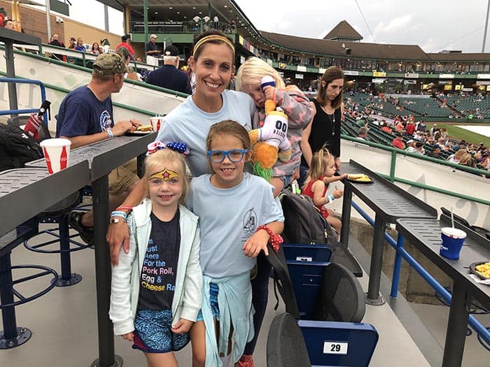 Brie Zilinski and three daughters (left to right) Quinn, Ellie, and Piper. (Photo courtesy Think Media Communications) 