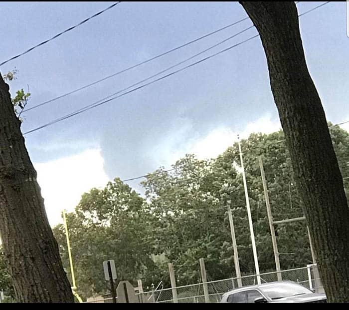 Did this storm produce a tornado in Point Pleasant Borough? The National Weather Service hasn't confirmed yet. (Photo courtesy Bob "Weatherman" Burger.)