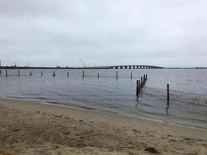 Located on the mainland side of the Barnegat Bay, the Jennifer Lane Bay Beach is now officially reopened for business. (Photo by Kimberly Bosco)