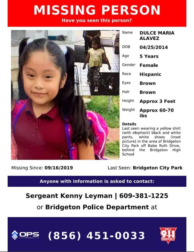 Amber Alert Issued For Missing 5 Year Old Girl Jersey Shore Online
