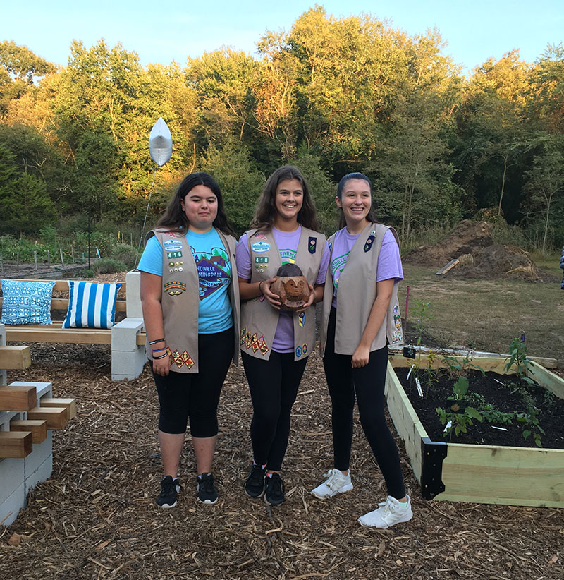 Girls Scouts Donate Pollinator Garden Jersey Shore Online