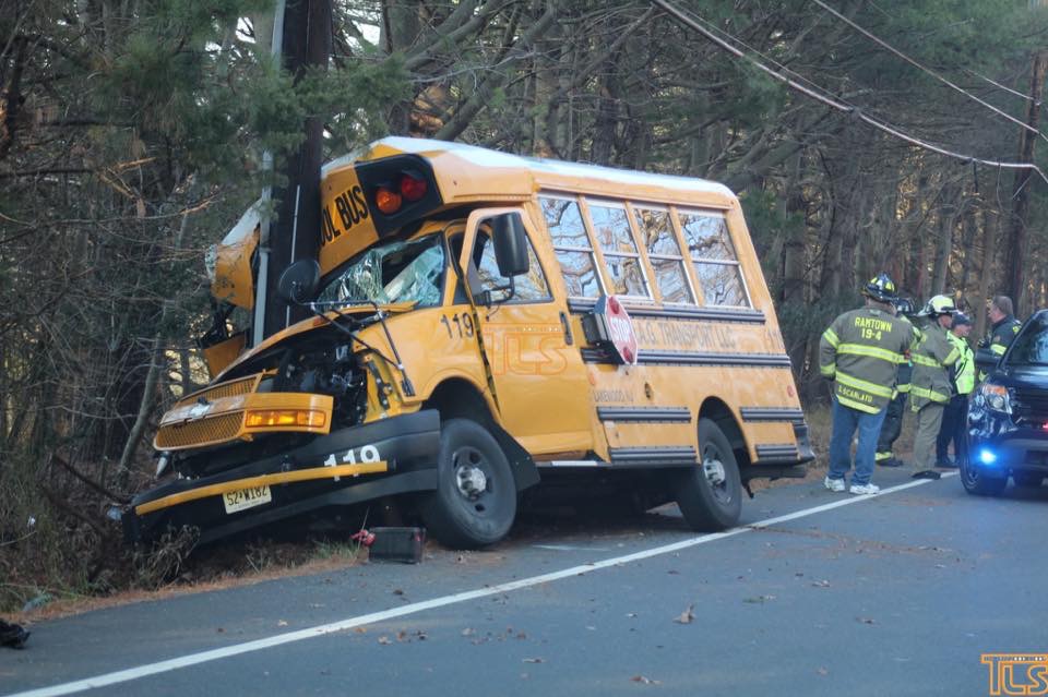 School Bus Crashes Into Utility Pole, Probe Underway - Jersey Shore Online