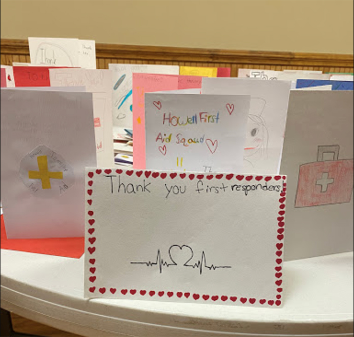 Students Send Loving Messages To Local Rescue Squad