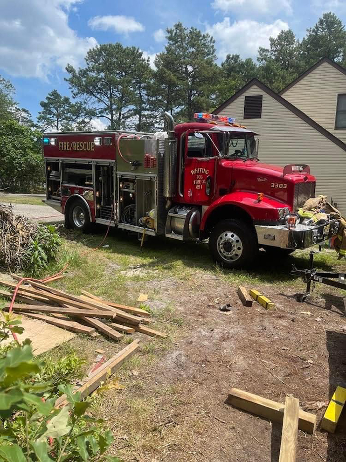 First Responders Save Victim Trapped In Collapsed Shed