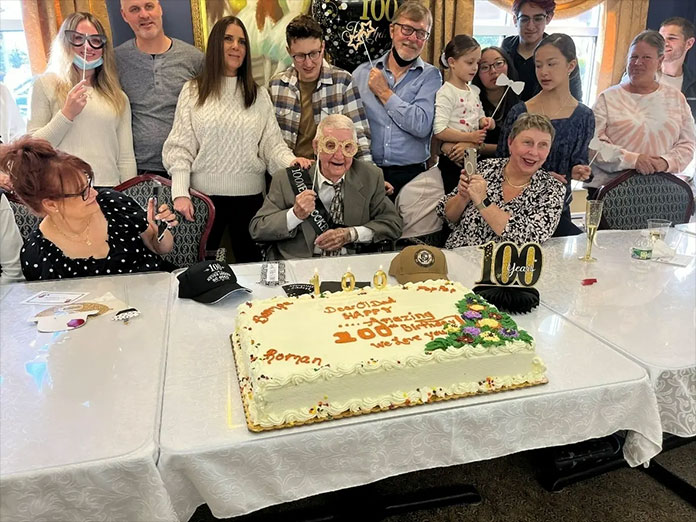 Neighbors surprise 100-year-old Navy veteran with birthday parade