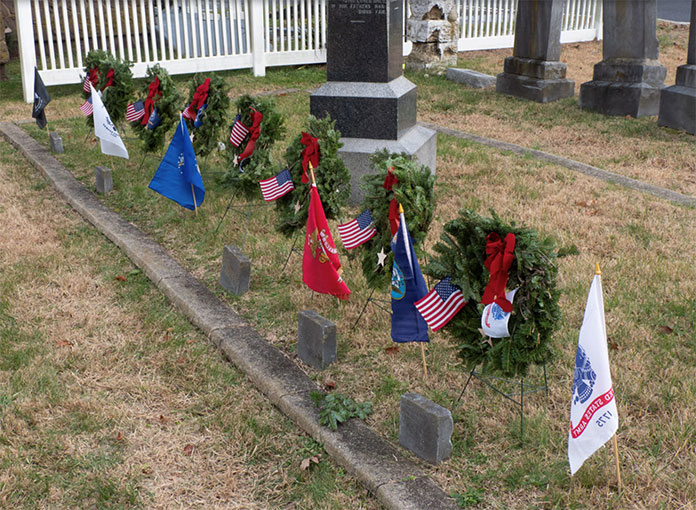 Wreaths Placed To Remember Veterans