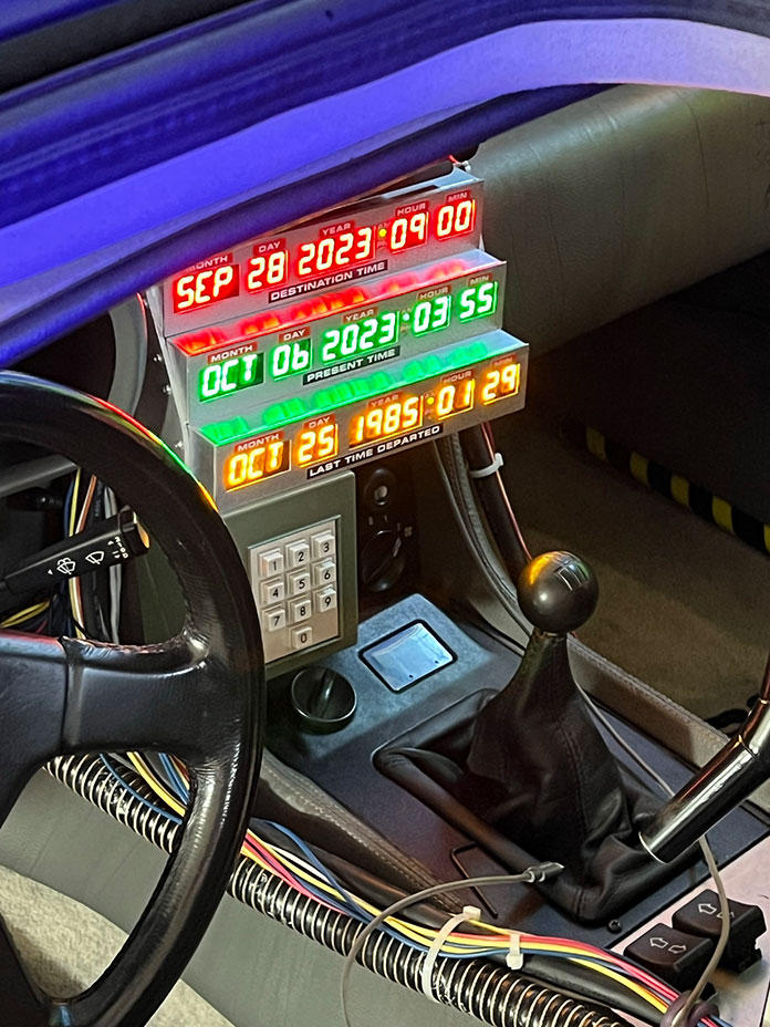 Back to the Future Delorean dashboard phone-case - Boing Boing
