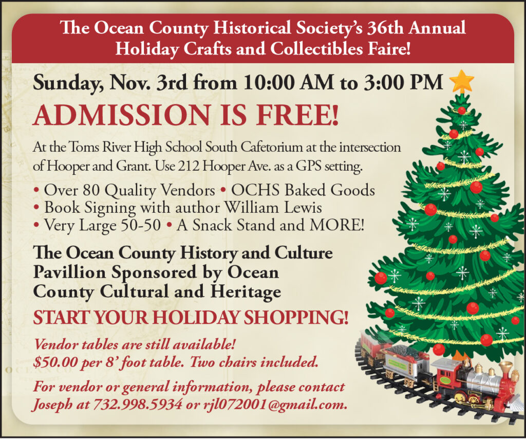 Ocean County Historical Society's Annual Faire Jersey Shore Online