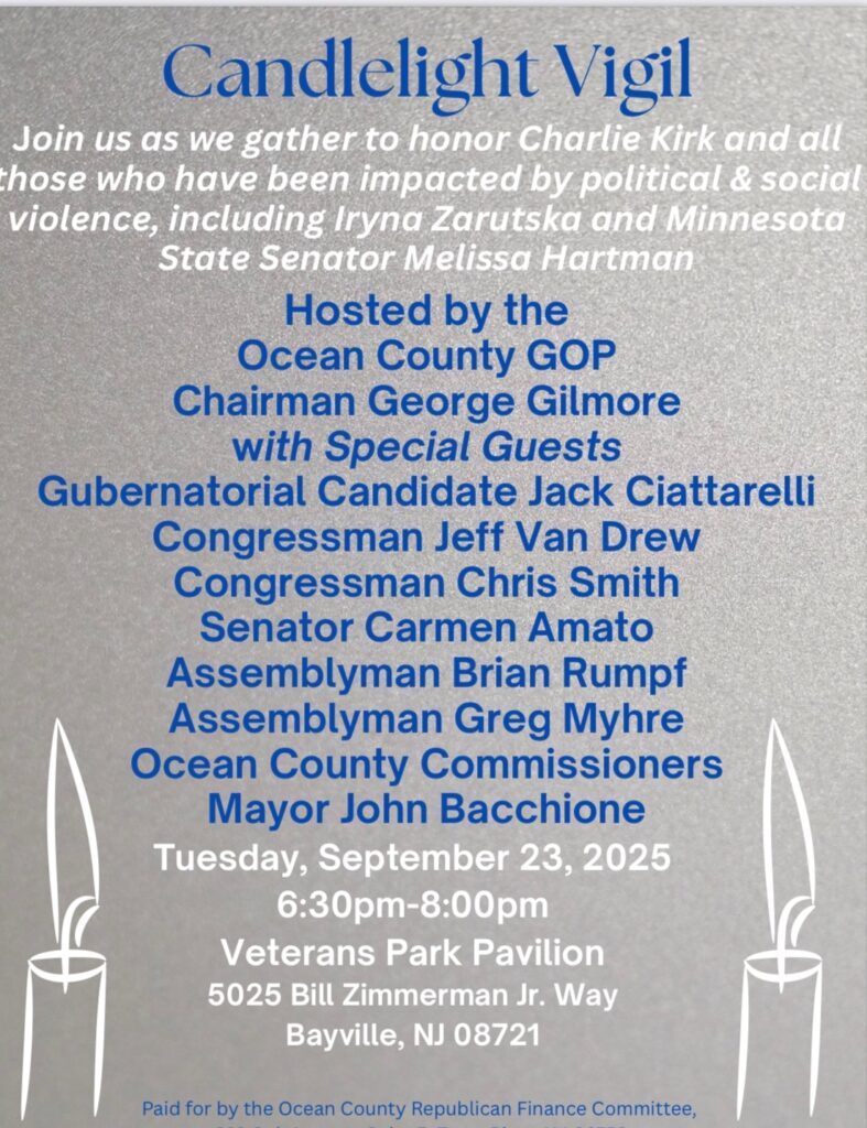 Candlelight Vigil For Victims Of Political Violence To Be Held In Ocean County