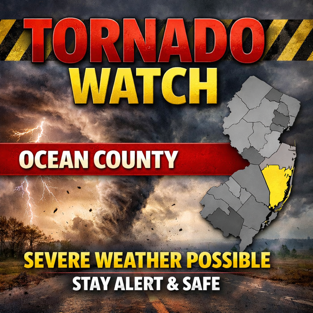 Storm Threat Puts Ocean County Under Tornado Watch - Jersey Shore Online