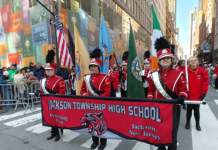 Jackson High School Band Marches In NYC Parade