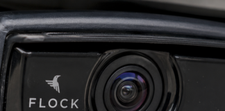 Flock Camera Pole Vandalized In Brick