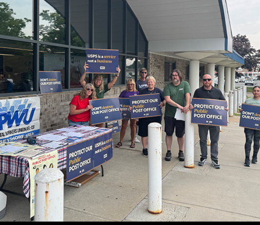 Postal Workers Rally Against Privatization